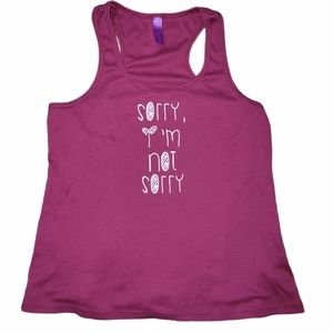 Sorry I'm not Sorry Tank Top by Nomad sz L